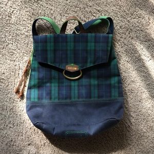 Vintage Scotch Plaid convertible backpack/shoulder bag